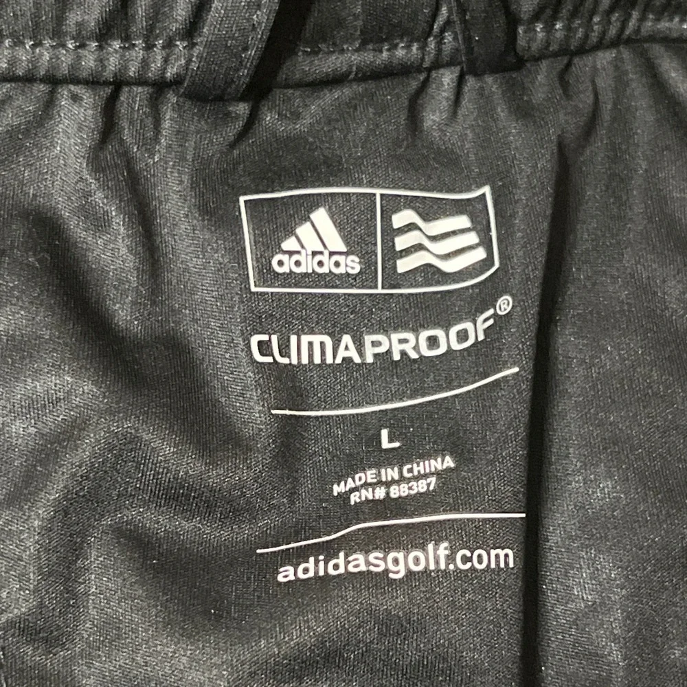 NWT‎ Adidas Softshell Golf Soft Shell Pants Mens L Black ClimaProof Lighweight